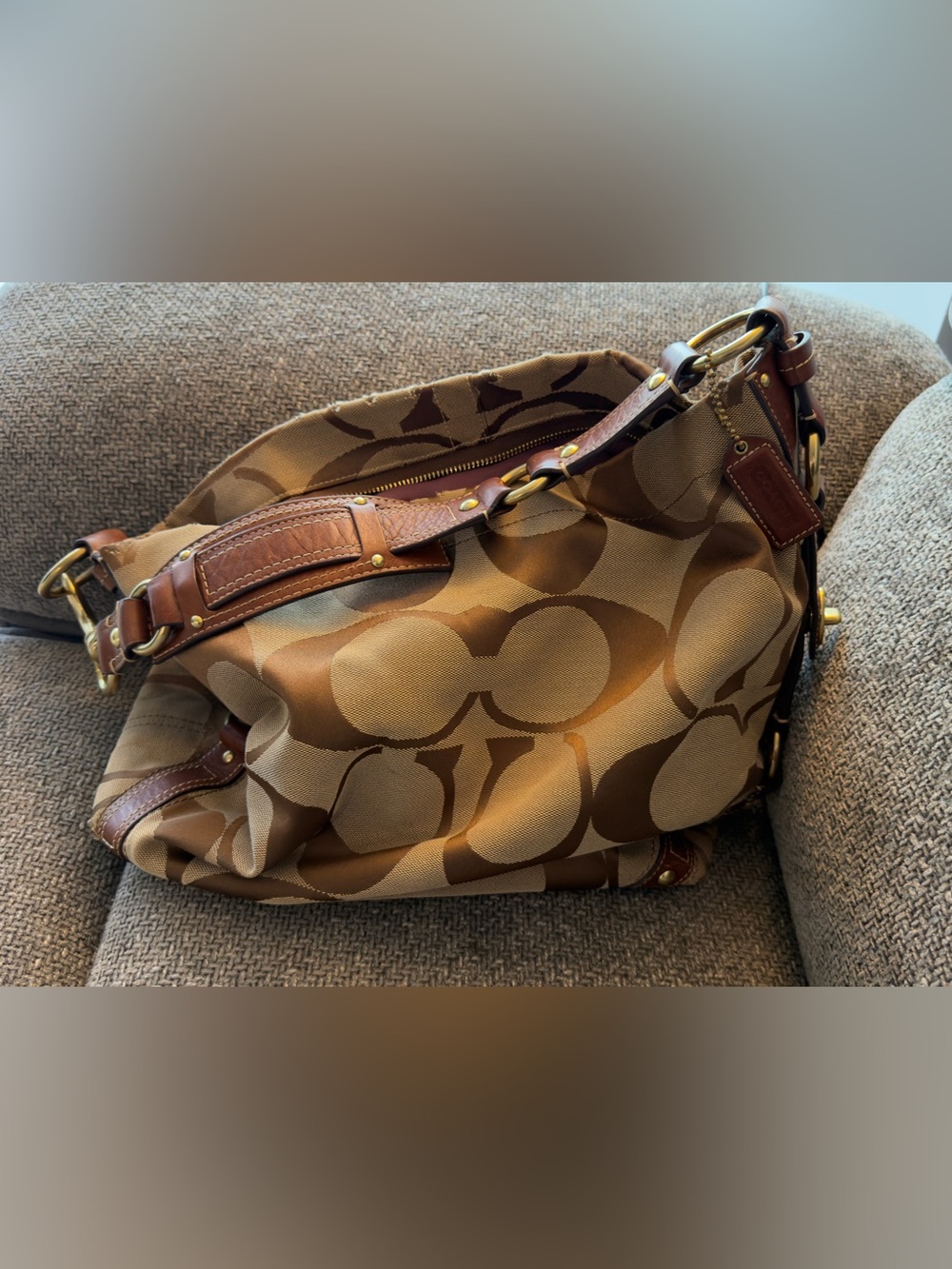 2007 Large Coach Carly Signature Tote